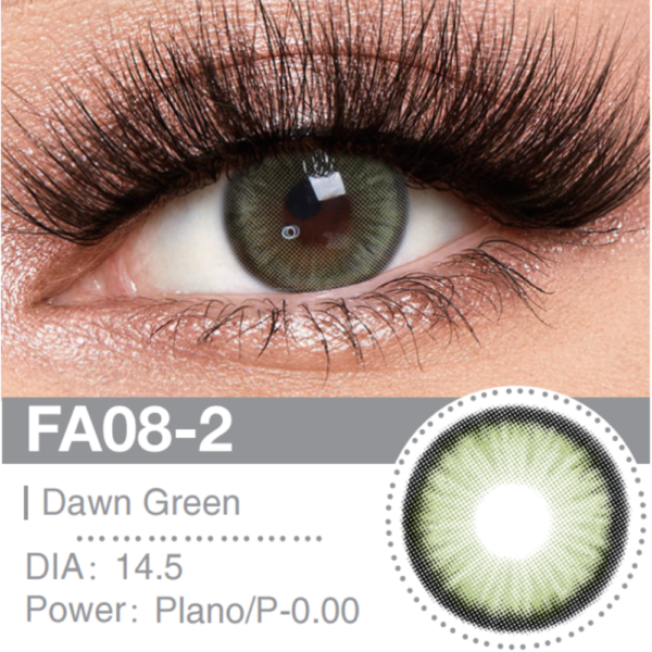 عدسة فرش ليدي - دون جرين | Fresh lady Dawn Green Contact Lenses