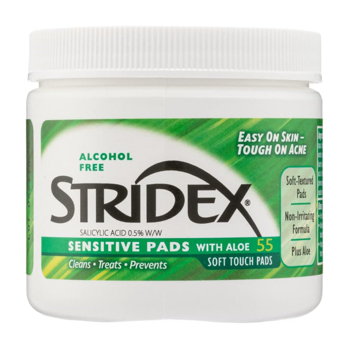 ⁦ستريدكس , قطن بخلاصة الصبار للبشرة الحساسة |Stridex Sensitive with Aloe Pads⁩ - الصورة ⁦2⁩