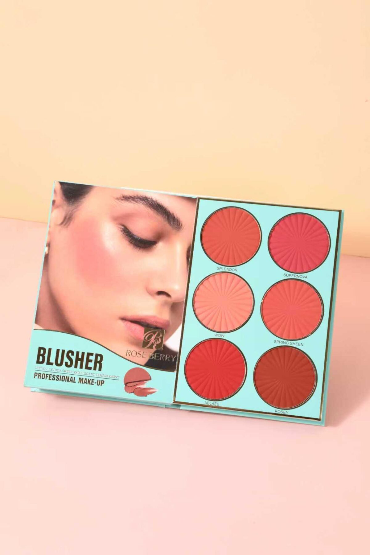 ⁦باليت الكتاب تيفاني بلو الشاملة من روز بيري (Rose Berry Tiffany Blue Full Makeup Palette) - الحجم الكبير⁩ - الصورة ⁦4⁩