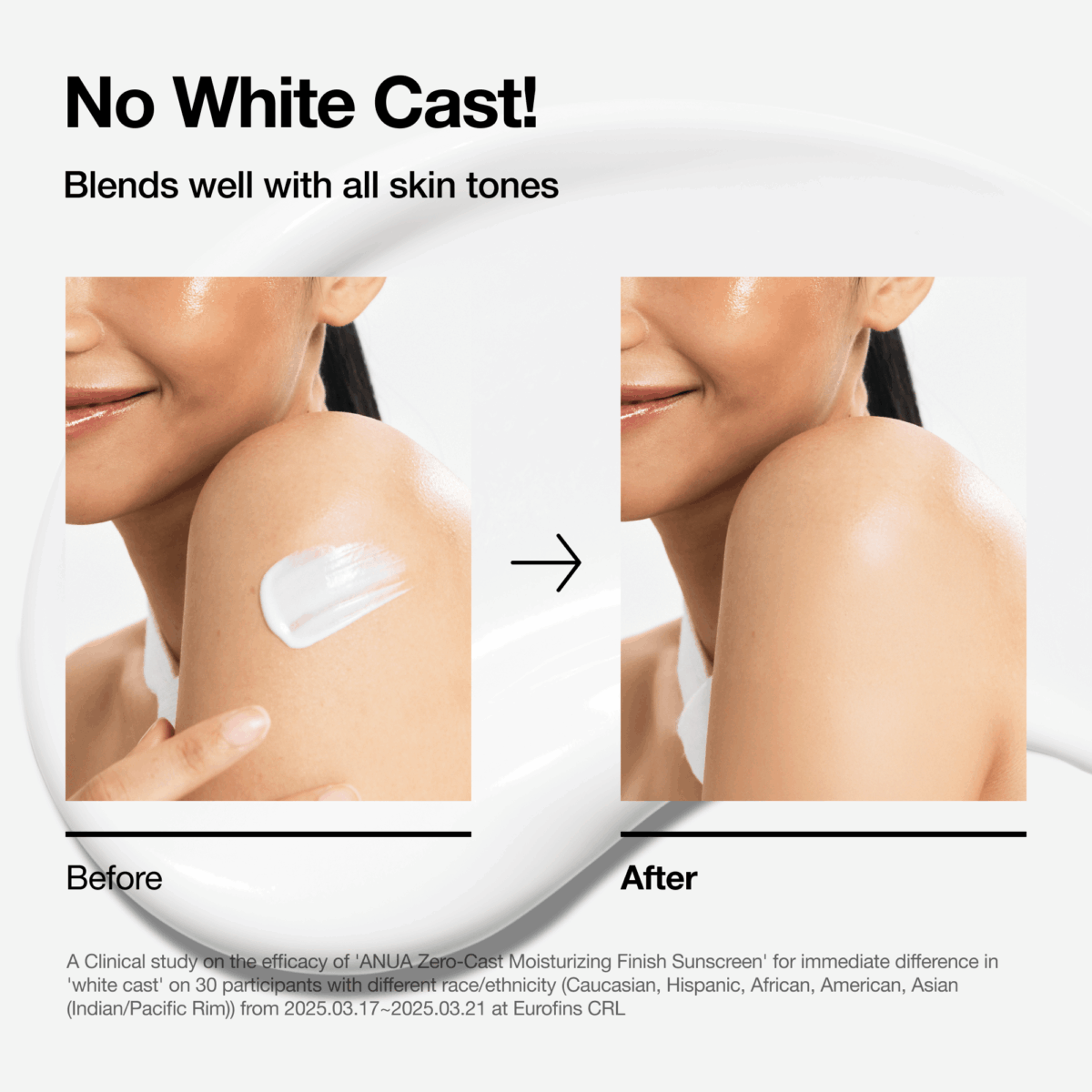 ⁦انوا‏, واقي شمس مرطب | Anua Zero-cast Moisturizing Finish Sunscreen⁩ - الصورة ⁦6⁩