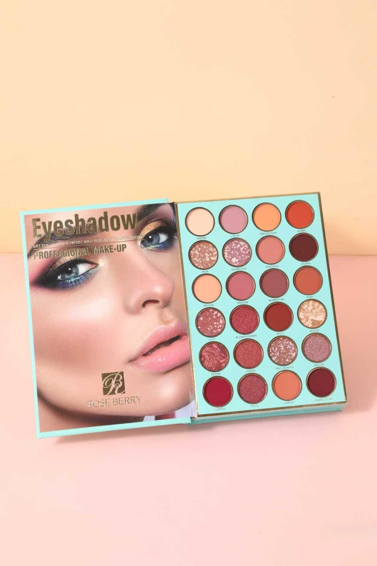 ⁦باليت الكتاب تيفاني بلو الشاملة من روز بيري (Rose Berry Tiffany Blue Full Makeup Palette) - الحجم الكبير⁩ - الصورة ⁦2⁩