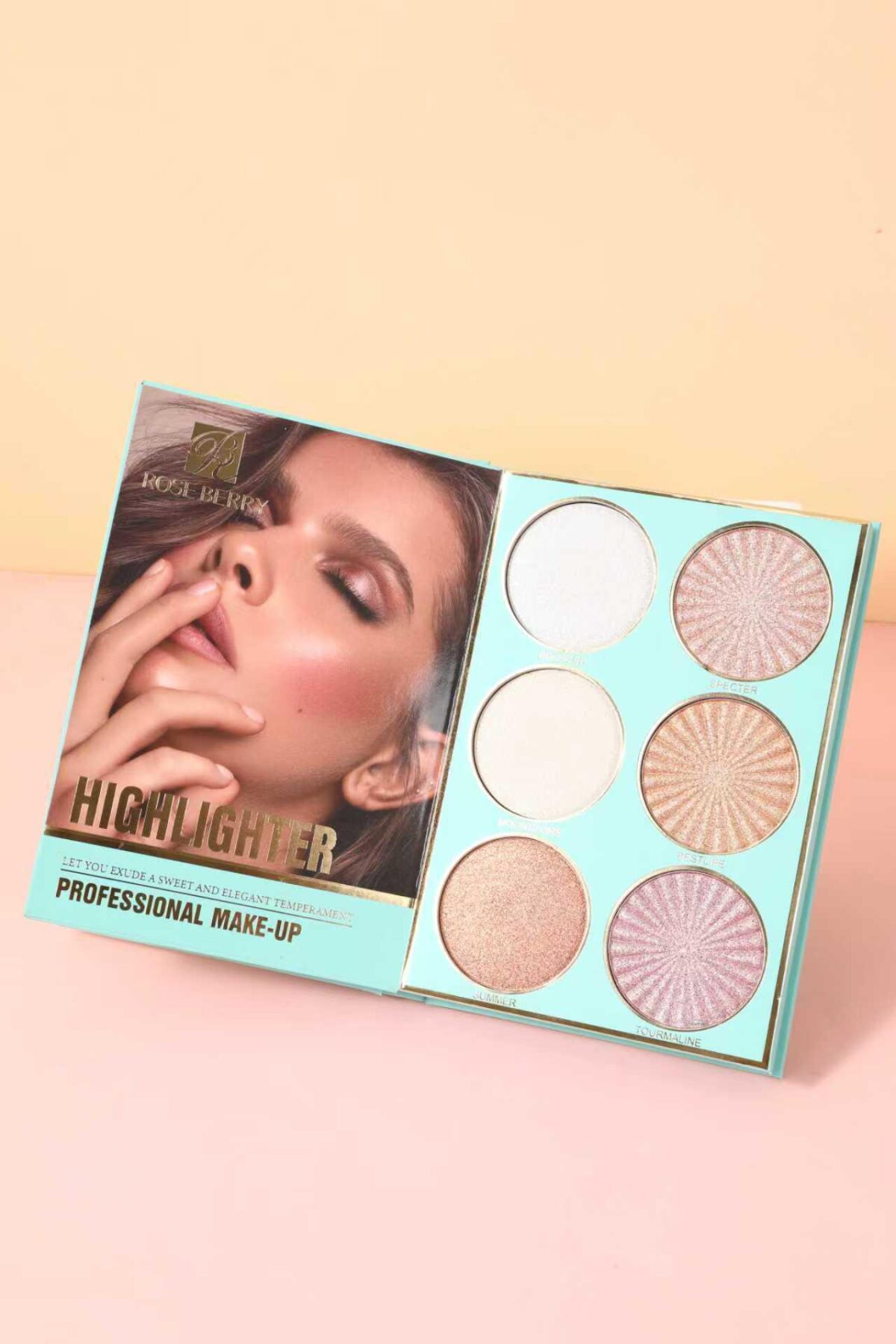 ⁦باليت الكتاب تيفاني بلو الشاملة من روز بيري (Rose Berry Tiffany Blue Full Makeup Palette) - الحجم الكبير⁩ - الصورة ⁦5⁩