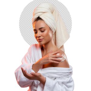 smiling-woman-with-towel-wrapped-hair-using-cotton-pads-facial-cleanser-glowing-radiant-skin-care-treatment_908910-2018