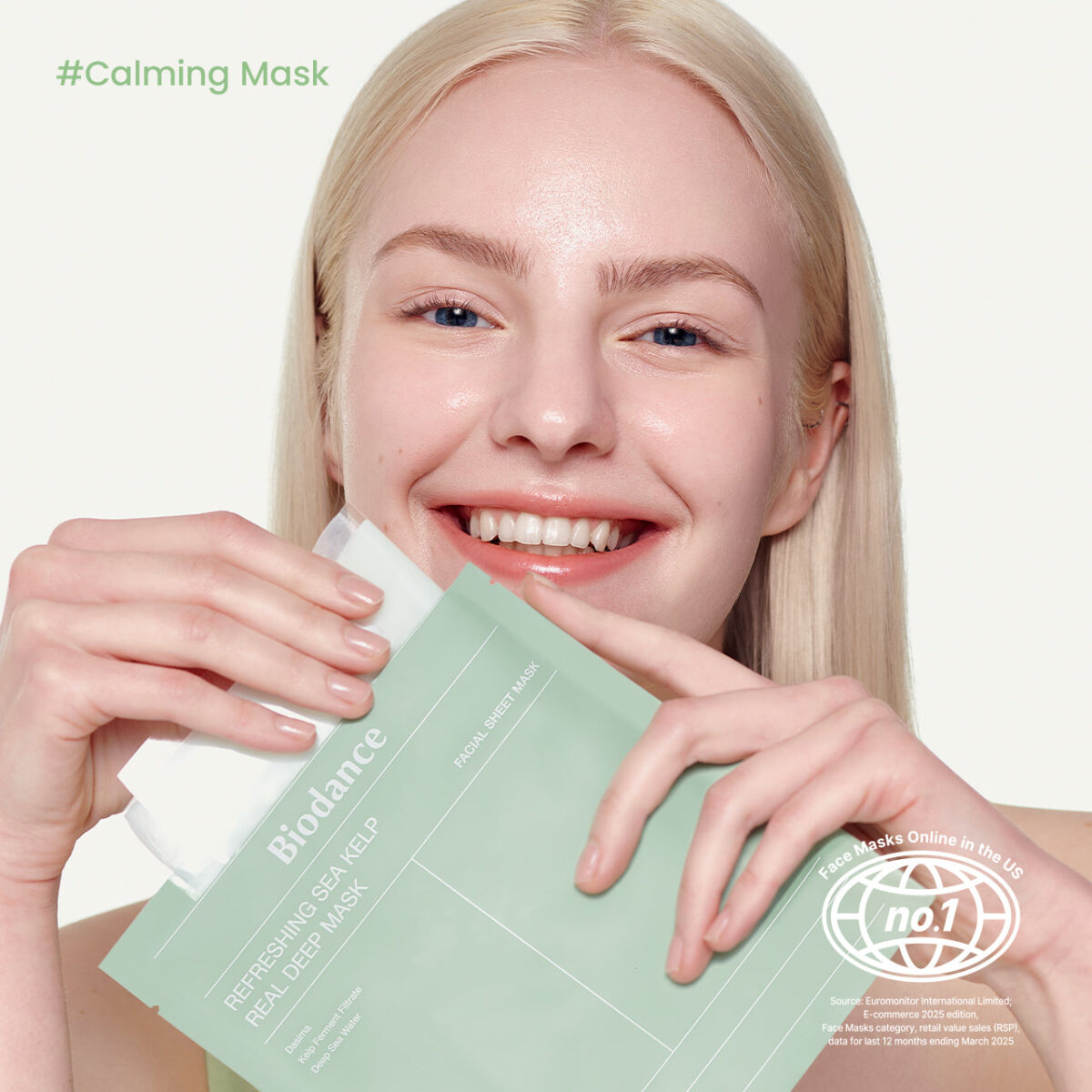 ⁦ماسك الهيدروجيل بأعشاب البحر لتهدئة وتبريد البشرة من بيودانس (Biodance Refreshing Sea Kelp Real Deep Mask)⁩ - الصورة ⁦3⁩