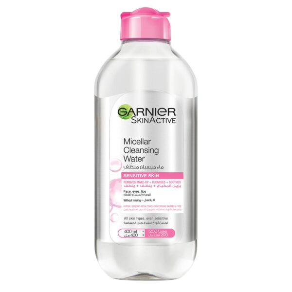 ماء ميسيلار منظف الكل في واحد للبشرة الحساسة من غارنييه (Garnier Micellar Cleansing Water All-in-1) - 400 مل
