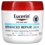 كريم يوسيرين للإصلاح المتقدم للبشرة شديدة الجفاف (Eucerin Advanced Repair Cream) - 454 جم