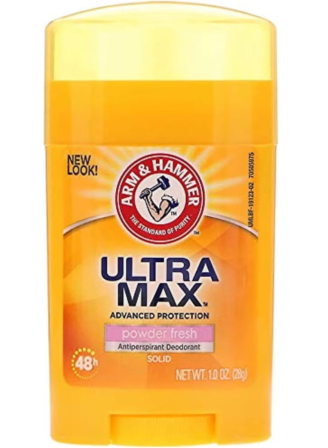 imgi_210_6e43c095-8ce3-4241-b03f-0fe8a742cca1 مزيل العرق ارم اند هامر الترا ماكس للنساء (Arm & Hammer Ultramax Travel Size - Powder Fresh) - 28 جم - الصورة 1