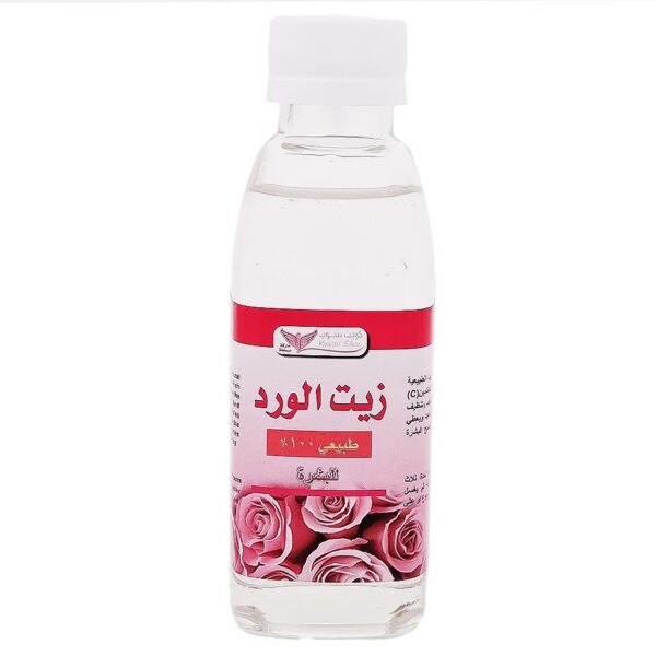 زيت الورد الطبيعي للعناية بالبشرة والشعر من كويت شوب (Kuwait Shop Natural Rose Oil) - 125 مل