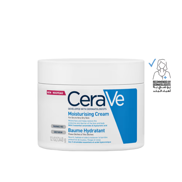 كريم مرطب للبشرة الجافة إلى شديدة الجفاف من سيرافي (CeraVe Moisturising Cream) - 340 جم