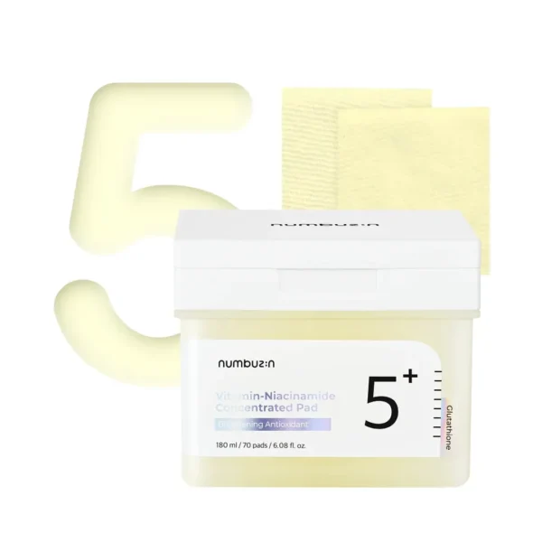 قطن نامبوزين بالفيتامينات والنياسيناميد (Numbuzin No. 5 Vitamin Niacinamide Concentrated Pads) - 70 قطعة