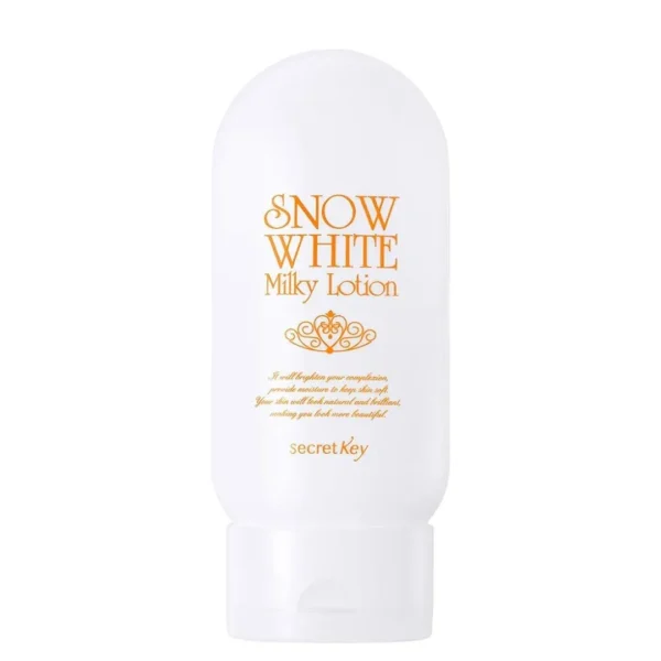 لوشن سنو وايت ميلكي للتفتيح الفوري وتوحيد لون البشرة (Secret Key Snow White Milky Lotion) - 120 جم