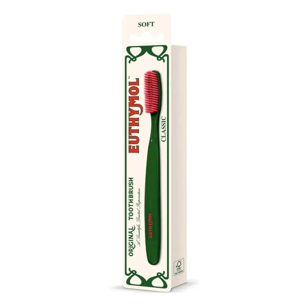 ⁦فرشاة أسنان إيثيمول الكلاسيكية الناعمة (Euthymol Original Toothbrush - Soft)⁩ - الصورة ⁦2⁩