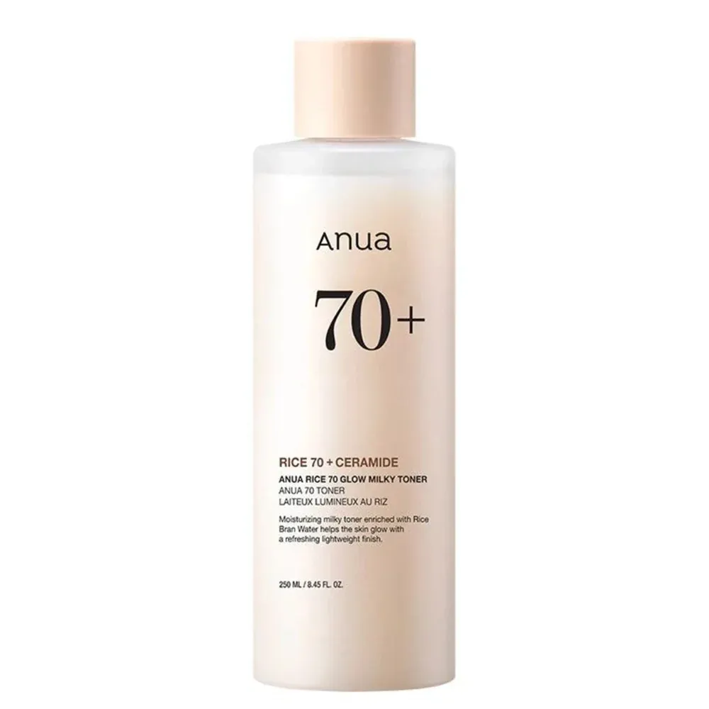 imgi_48_anua-rice-70-glow-milky-toner_DarBeauty تونر حليب الأرز 70% لترطيب وتفتيح البشرة من انوا (Anua Rice 70 Glow Milky Toner) - 250 مل - الصورة 1
