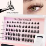 مجموعة وصلات الرموش المنزلية (DIY Lash Kit) - خصلات ذاتية اللصق (60 قطعة)