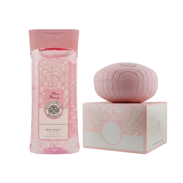 مجموعة يارا (بودرة جسم وزيت معطر) برائحة عطر يارا من روز بيري (Rose Berry Royal Body Care Powder & Oil Set - Yara Scent)
