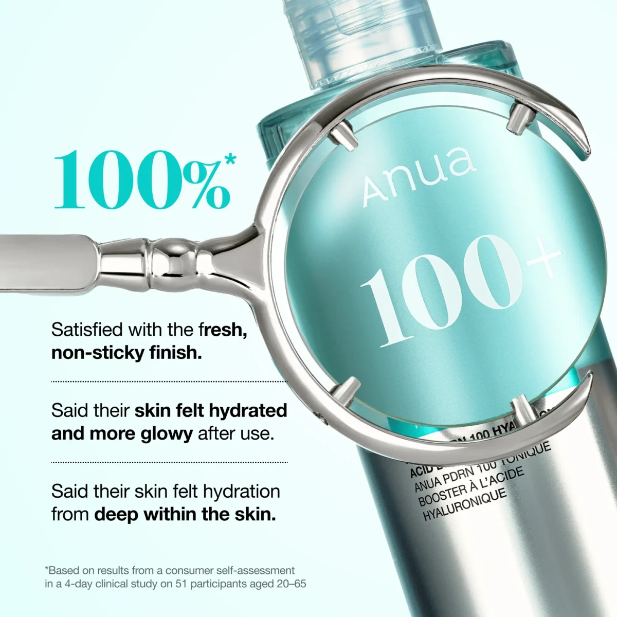 ⁦انوا تونر معزز بحمض الهيالورونيك (Anua PDRN 100 Hyaluronic Acid Booster Toner) - 250 مل⁩ - الصورة ⁦4⁩