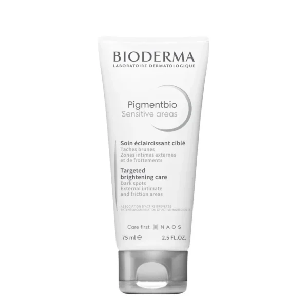 كريم بيوديرما بيجمنت بيو لتفتيح المناطق الحساسة ومناطق الاحتكاك (Bioderma Pigmentbio Sensitive Areas) - 75 مل