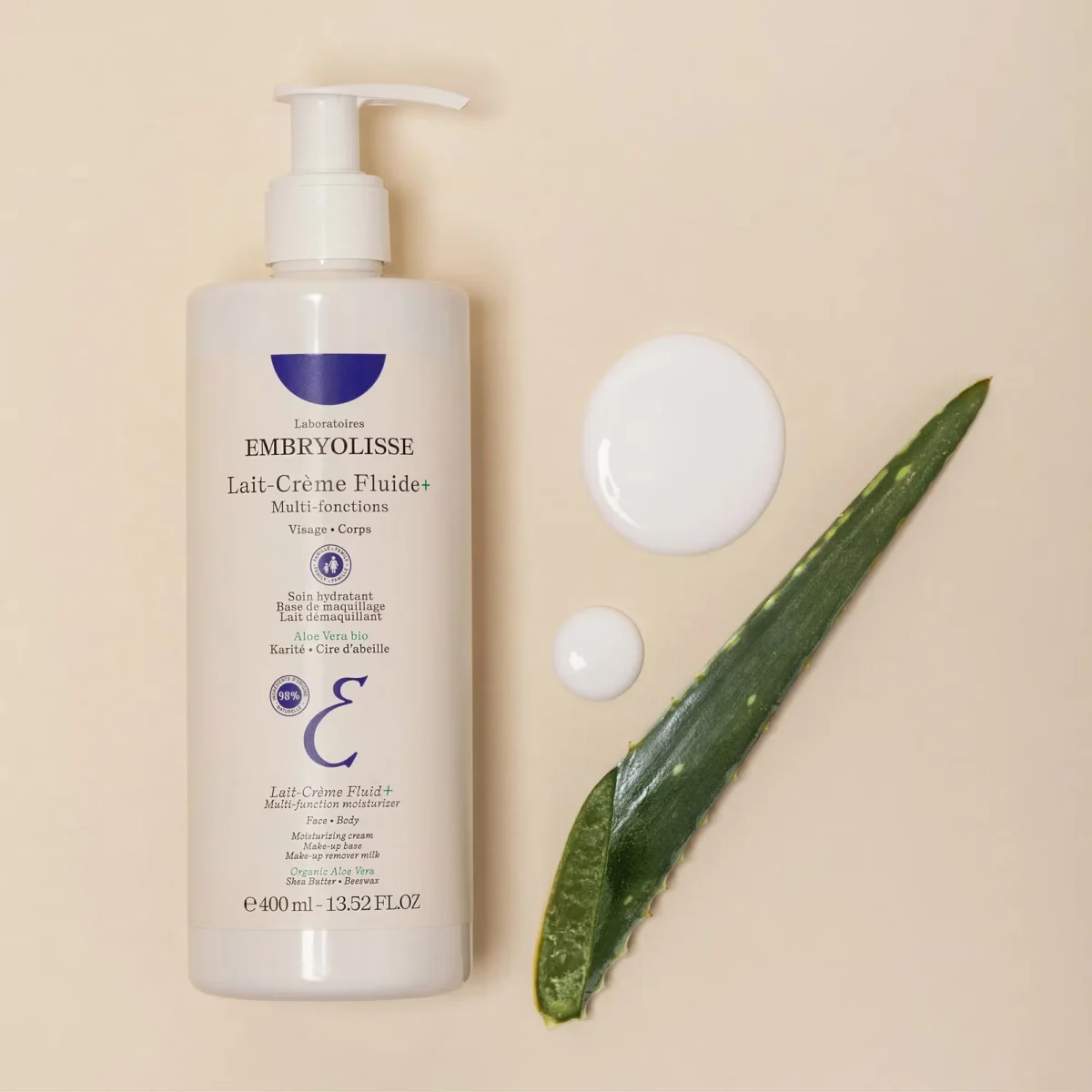 ⁦امبريوليس ليت كريم فلويد مرطب للوجه والجسم (Embryolisse Lait-Crème Fluid) - 400 مل⁩ - الصورة ⁦2⁩
