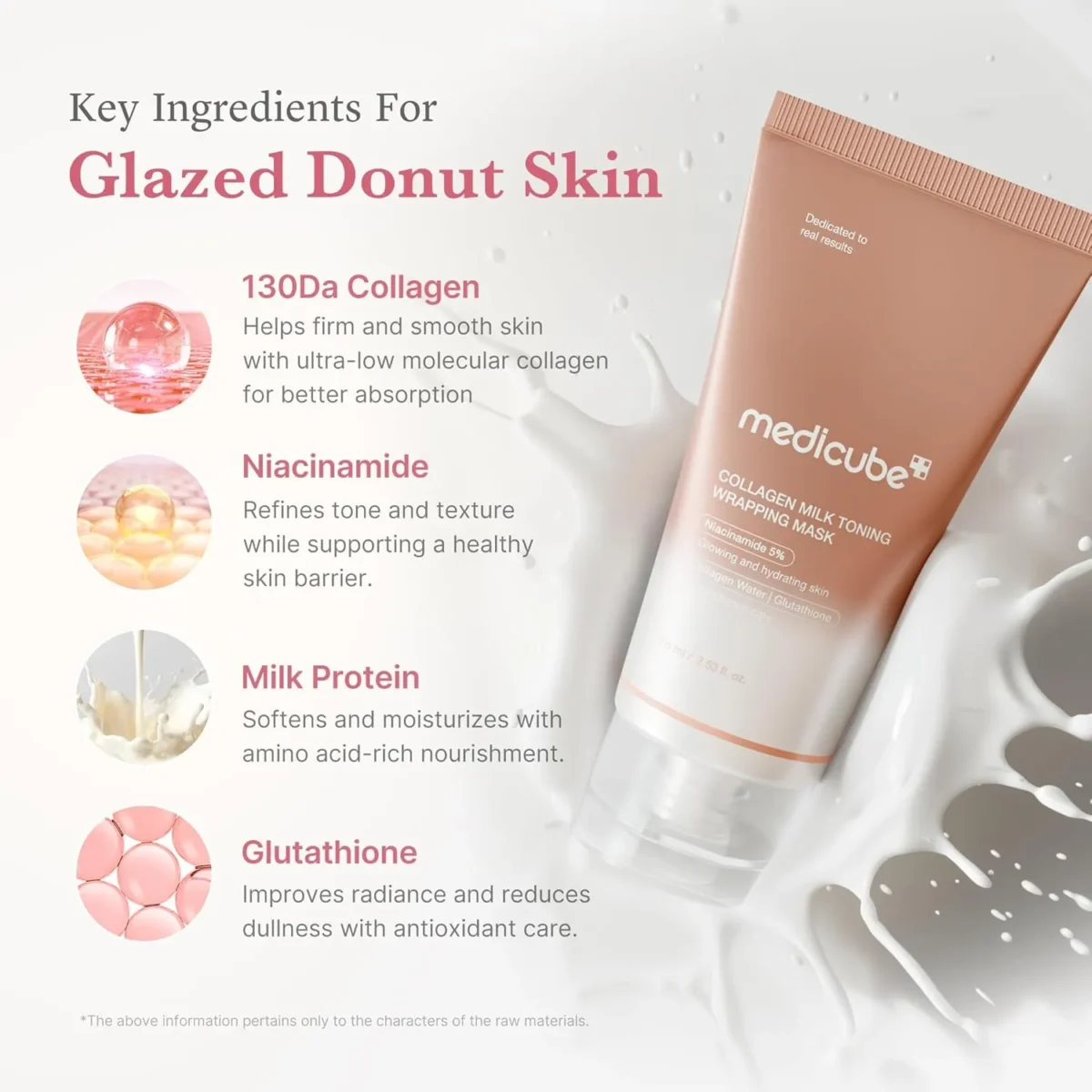 ⁦ماسك كولاجين ميلك تونينج من ميديكيوب (Medicube Collagen Milk Toning Wrapping Mask) - 75 مل⁩ - الصورة ⁦4⁩