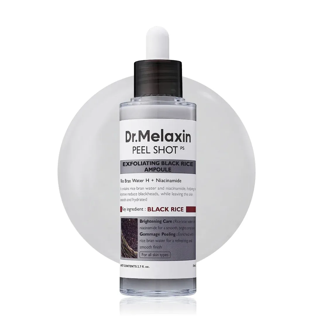 imageye___-_imgi_4_dr-melaxin-peel-shot-glow-black-rice-ampoule_8809886482373_DarBeauty دكتور ميلاكسين بيل شوت امبولة إشراقة الأرز الأسود (Dr. Melaxin Peel Shot Glow Black Rice Ampoule) - 80 مل - الصورة 1