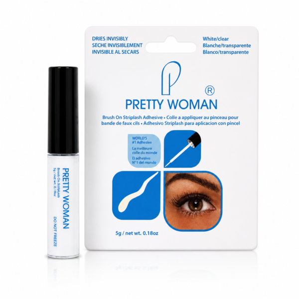 صمغ رموش أبيض شفاف من بريتي وومان (Pretty Woman White Clear Eyelash Glue) - 5 جرام