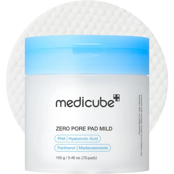 وسادات قطنية زيرو بور المعتدلة لتقليص المسام وتقشير البشرة من ميديكيوب (Medicube Zero Pore Pads Mild) -  70 وسادة