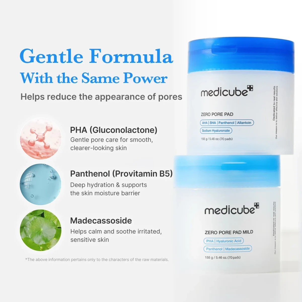⁦وسادات قطنية زيرو بور المعتدلة لتقليص المسام وتقشير البشرة من ميديكيوب (Medicube Zero Pore Pads Mild) -  70 وسادة⁩ - الصورة ⁦4⁩