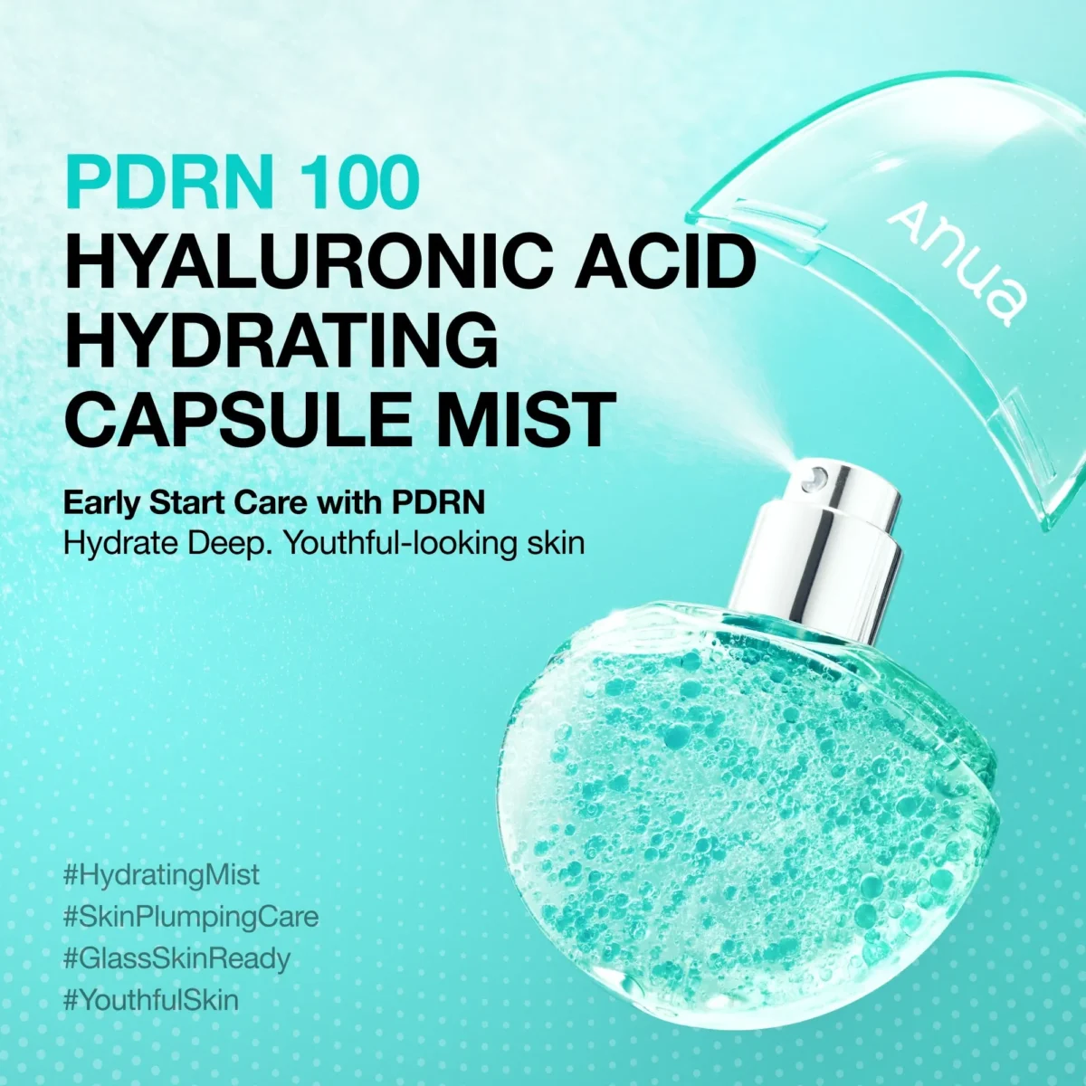 ⁦بخاخ كبسولات أنوا المرطبة بـ PDRN وحمض الهيالورونيك (Anua PDRN Hyaluron Hydrating Capsule Mist) - 30 مل⁩ - الصورة ⁦7⁩