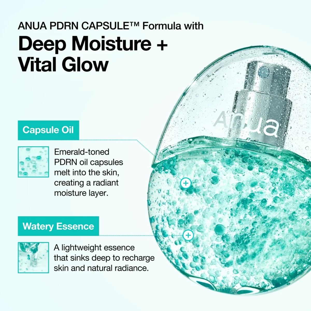 ⁦بخاخ كبسولات أنوا المرطبة بـ PDRN وحمض الهيالورونيك (Anua PDRN Hyaluron Hydrating Capsule Mist) - 30 مل⁩ - الصورة ⁦6⁩
