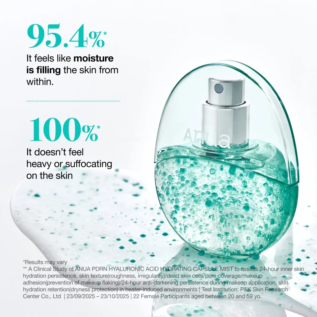 ⁦بخاخ كبسولات أنوا المرطبة بـ PDRN وحمض الهيالورونيك (Anua PDRN Hyaluron Hydrating Capsule Mist) - 30 مل⁩ - الصورة ⁦5⁩