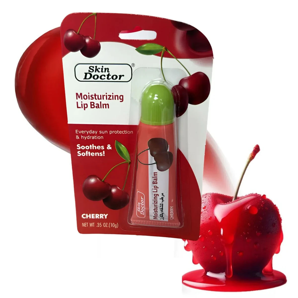 ⁦مرطب شفاه سكين دكتور بنكهة الكرز (Skin Doctor Cherry Moisturizing Lip Balm) - 10 جرام⁩ - الصورة ⁦2⁩