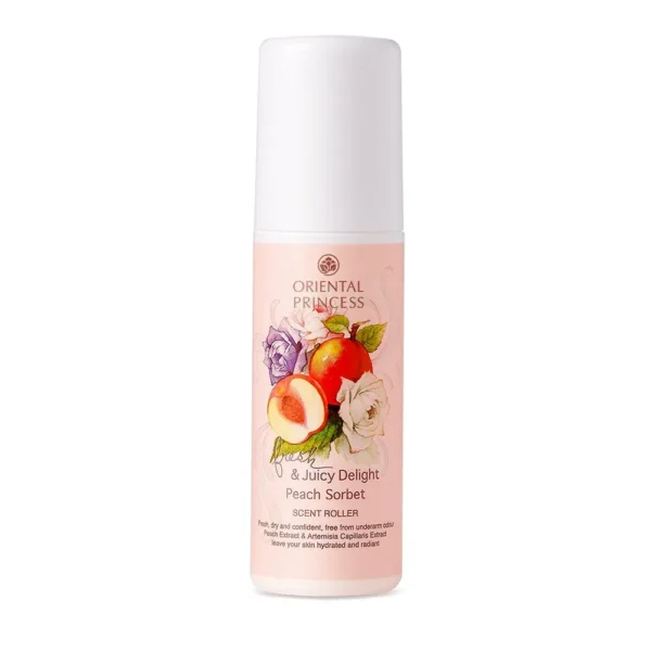 مزيل العرق رائحة الخوخ من اورينتال برينسس (Oriental Princess Fresh & Juicy Delight Peach Sorbet Scent Roller) - 70 مل