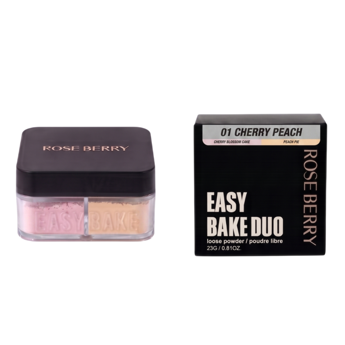 ⁦بودرة التثبيت وتصحيح الألوان المزدوجة إيزي بيك ديو من روز بيري (Rose Berry Easy Bake Duo Loose Powder)⁩ - الصورة ⁦2⁩