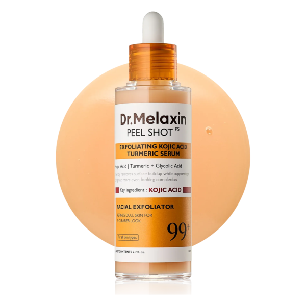سيروم بحمض الكوجيك والكركم لتفتيح التصبغات من دكتور ميلاكسين (Dr. Melaxin Peel Shot Kojic Acid Turmeric Serum)  - 80 مل
