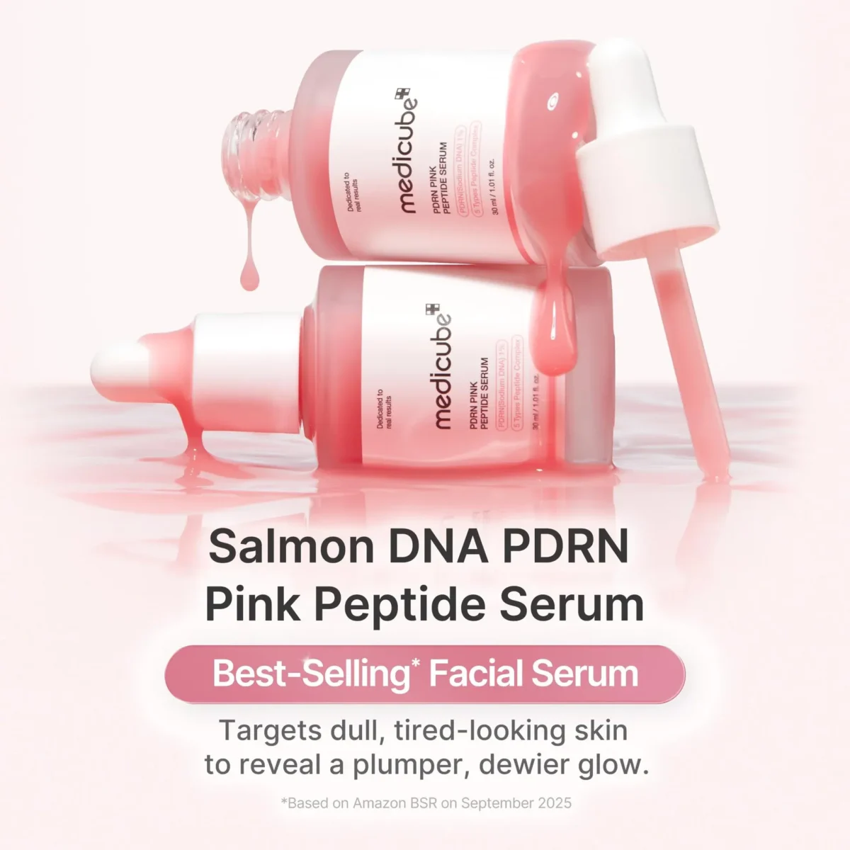⁦سيروم PDRN ببتيد الوردي لتجديد وشد البشرة من ميديكوب (Medicube PDRN Pink Peptide Serum) - 30 مل⁩ - الصورة ⁦5⁩
