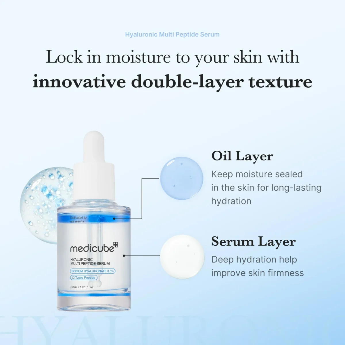 ⁦سيروم الترطيب بحمض الهيالورونيك والببتيدات المتعددة من ميديكوب (Medicube Hyaluronic Multi Peptide Serum) - 30 مل⁩ - الصورة ⁦6⁩