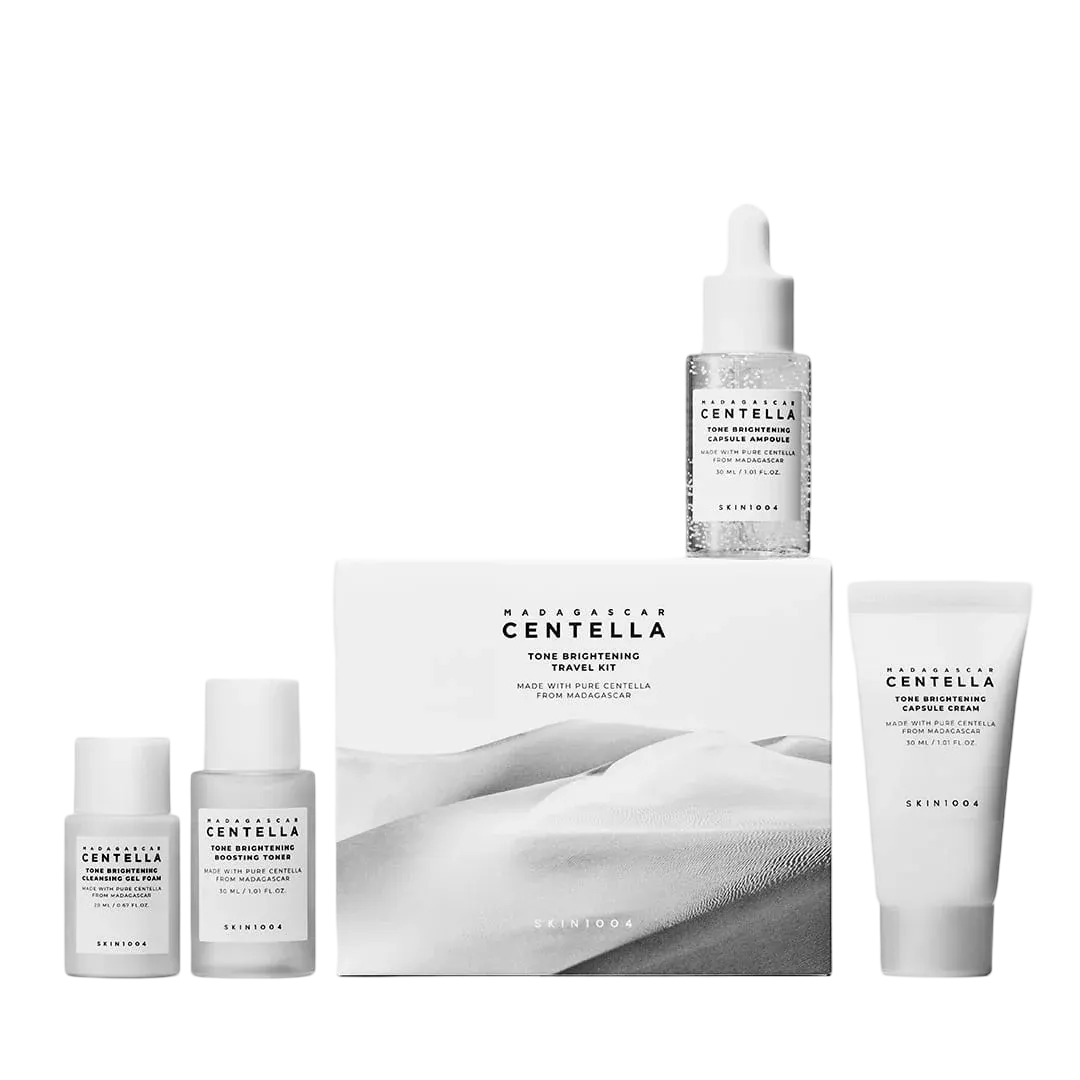 imageye___-_imgi_27_skin1004-4-piece-kit-tone-brightening-travel-kit-1231270807 مجموعة السفر لتفتيح وتوحيد لون البشرة من سكين 1004 (SKIN1004 Madagascar Centella Tone Brightening Travel Kit) - الصورة 1