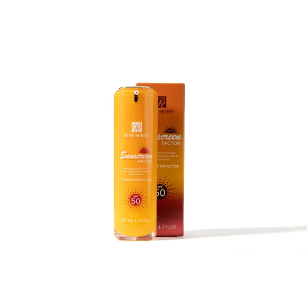كريم واقي شمس بعامل حماية 50 من روز بيري (Rose Berry Sunscreen Factor SPF 50) - 50 جم