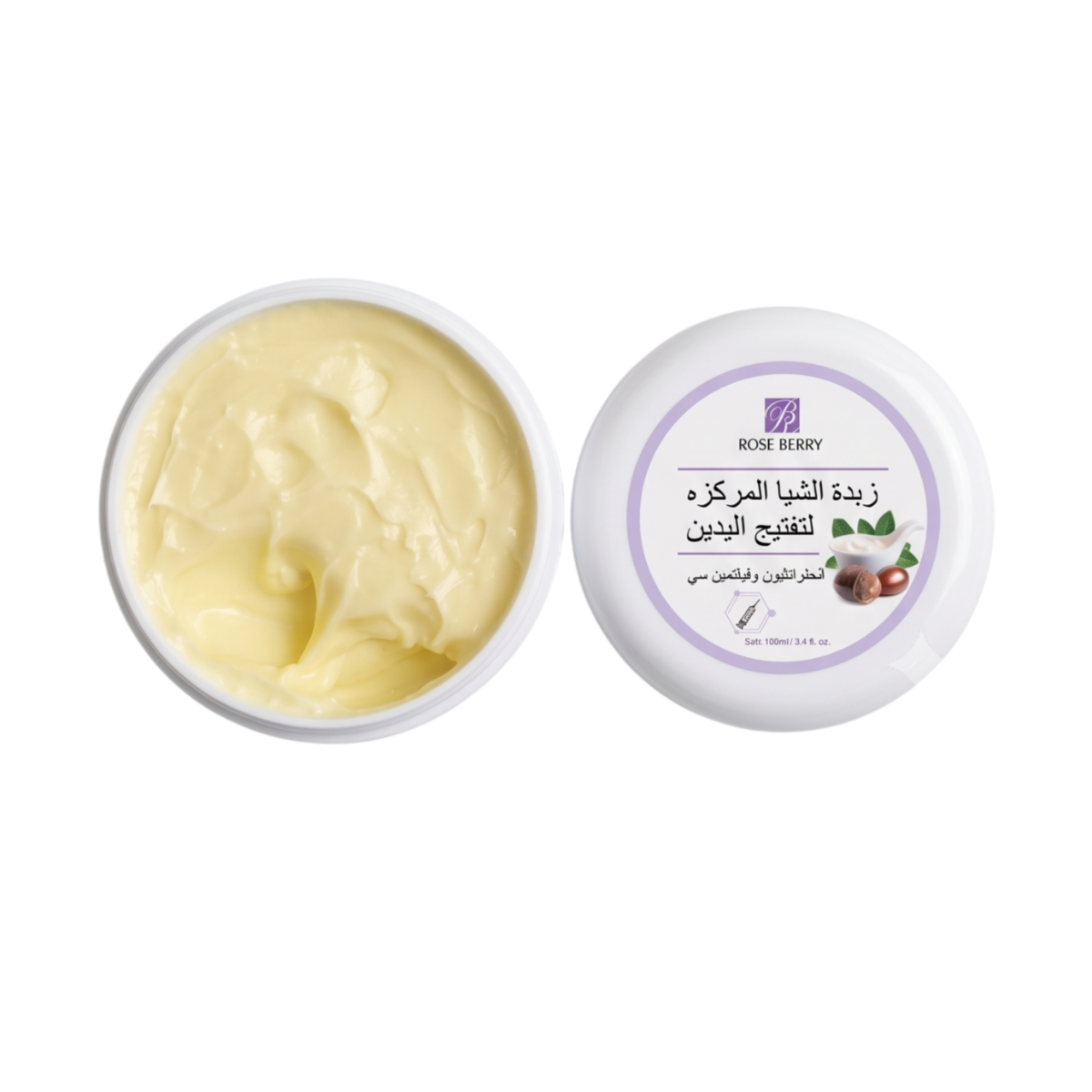⁦كريم زبدة الشيا الخاصة لتفتيح وترطيب اليدين من روز بيري (Rose Berry Shea Butter Hand Cream) - 100 مل⁩ - الصورة ⁦2⁩