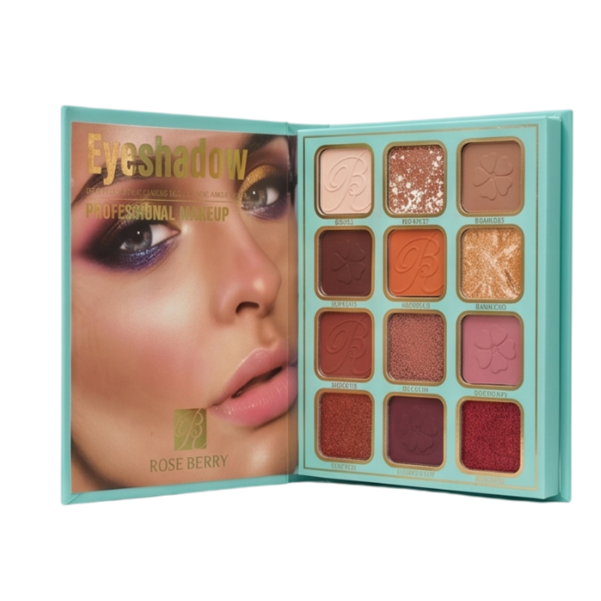 ⁦باليت الكتاب تيفاني بلو الشاملة من روز بيري (Rose Berry Tiffany Blue Full Makeup Set - Mini Size) - الحجم الصغير⁩ - الصورة ⁦2⁩