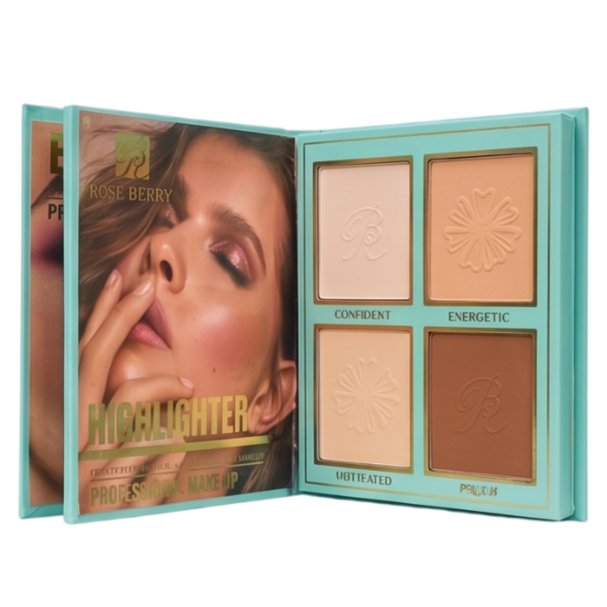 ⁦باليت الكتاب تيفاني بلو الشاملة من روز بيري (Rose Berry Tiffany Blue Full Makeup Set - Mini Size) - الحجم الصغير⁩ - الصورة ⁦4⁩