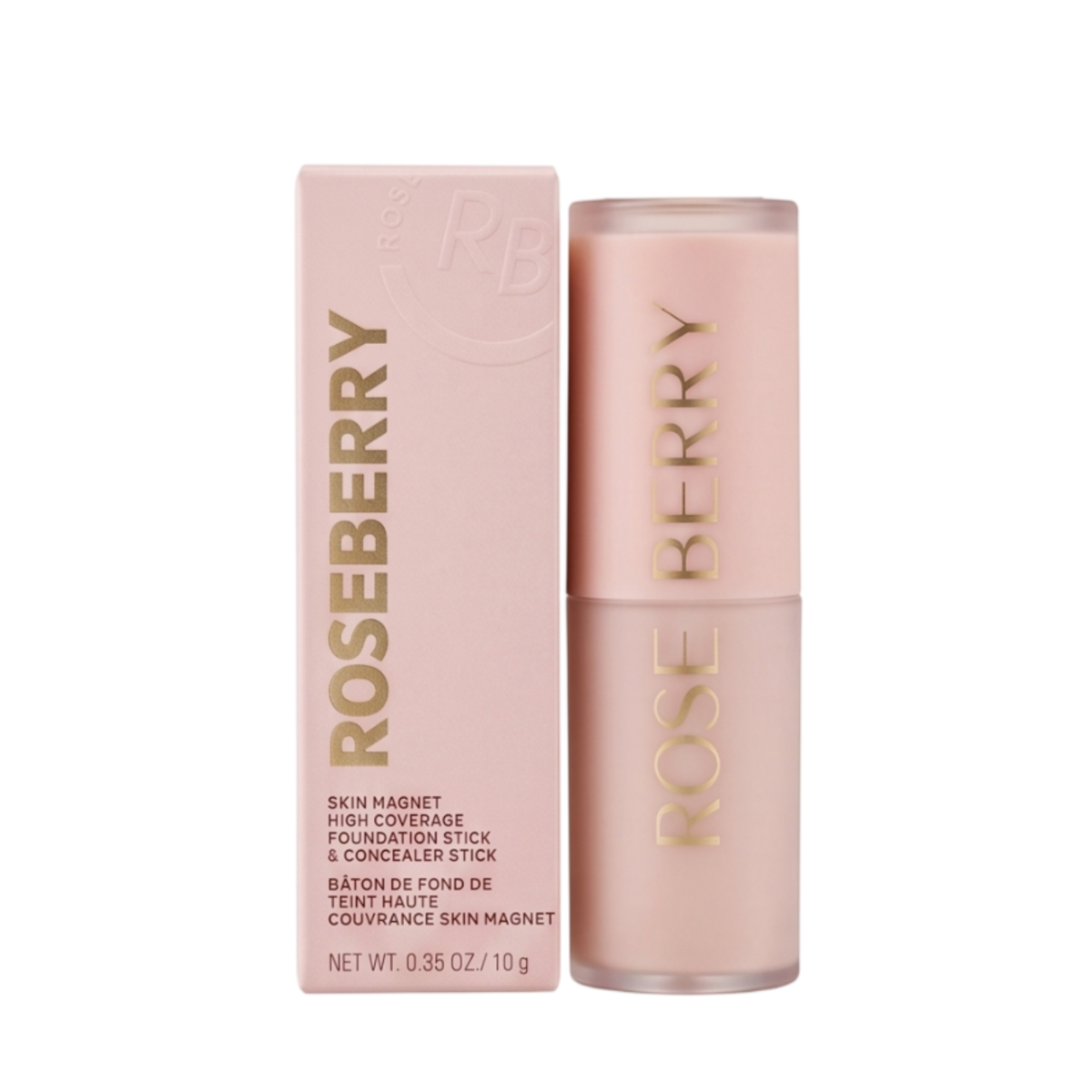 ⁦كريم أساس وخافي عيوب (كونسيلر) ستيك سكين ماجنت من روز بيري (Rose Berry Skin Magnet High Coverage Foundation & Concealer Stick)⁩ - الصورة ⁦2⁩
