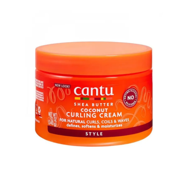 كريم تجعيد الشعر بجوز الهند للشعر الكيرلي والمموج من كانتو (Cantu Coconut Curling Cream) - 340 جم