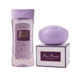 مجموعة بودرة وزيت الجسم روز بيري برائحة إيليان (Rose Berry Alien Scented Body Powder and Oil Set)