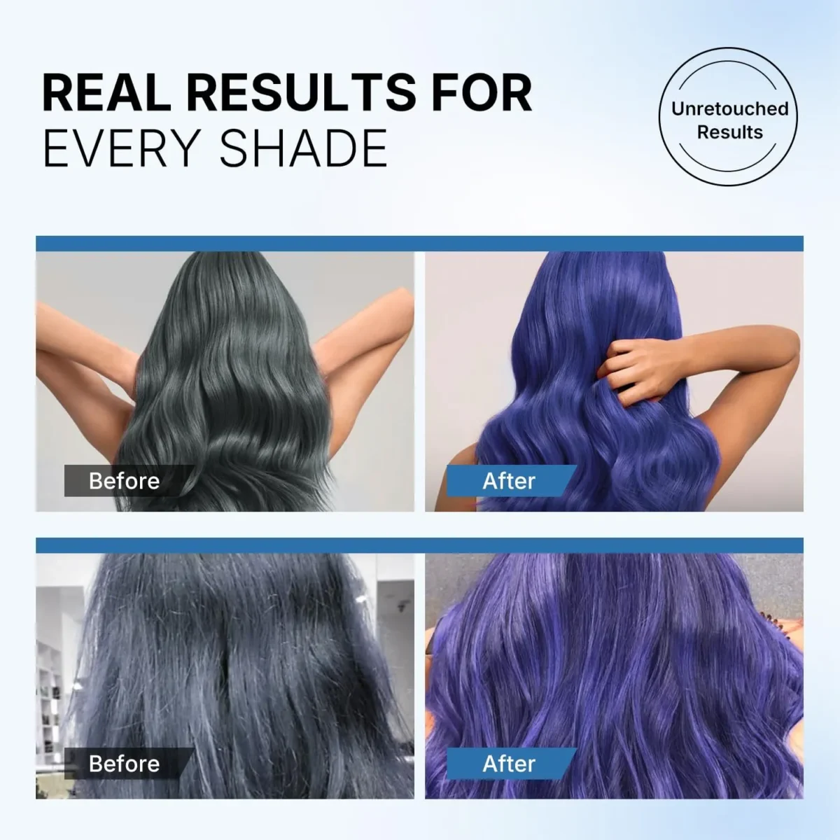 ⁦ماسك كارسيل الأزرق الملون لترسيب اللون وتغذية الشعر (Karseell Blue Hair Color Depositing Mask) - 500 مل⁩ - الصورة ⁦2⁩