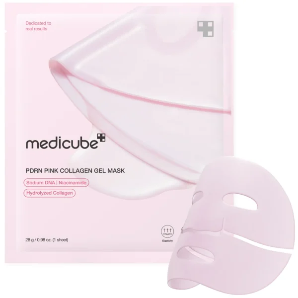 ماسك جل بي دي آر إن الكولاجين الوردي لشد ونضارة البشرة من ميديكيوب (Medicube PDRN Pink Collagen Gel Mask)