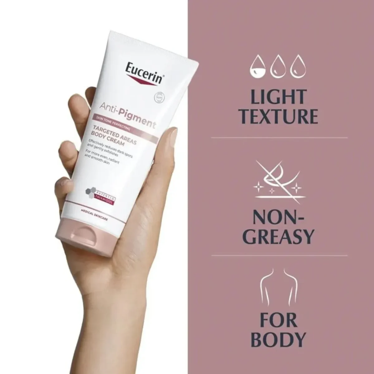⁦كريم الجسم المضاد للتصبغات من يوسيرين (Eucerin Anti-Pigment Targeted Areas Body Cream) - 200 مل⁩ - الصورة ⁦4⁩