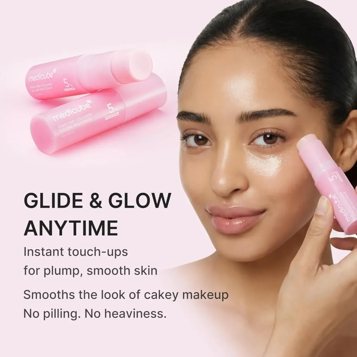 ⁦ستيك بالم بي دي آر إن الكولاجين الوردي المتعدد لتعزيز حجم ونضارة البشرة من ميديكيوب (Medicube PDRN Pink Collagen Volume Multi Balm) - 10 جم⁩ - الصورة ⁦8⁩