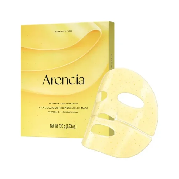 ماسك الكولاجين والفيتامينات الجيلي لتفتيح ونضارة البشرة من ارينسيا (Arencia Vita Collagen Radiance Jello Mask)