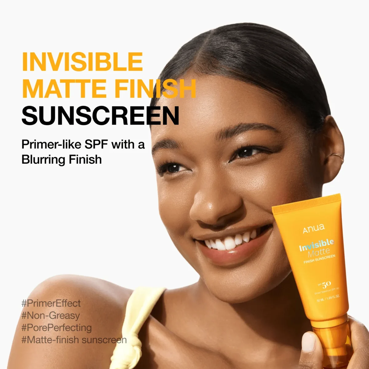 ⁦واقي شمس بلمسة مطفية غير مرئية من انوا (Anua Invisible Matte Finish Sunscreen) - 50 مل⁩ - الصورة ⁦7⁩